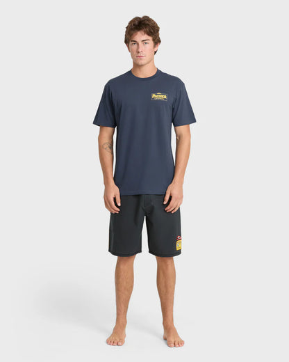 Quiksilver Pacifico Sayulita Cruising Short Sleeve Knit Tee Navy