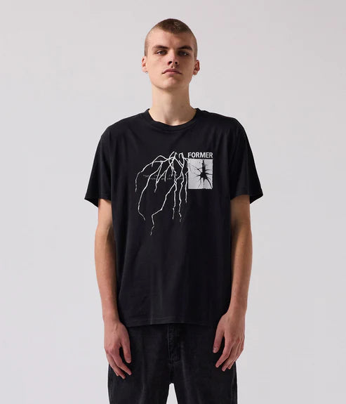 Former Scrawl T-Shirt Washed Black