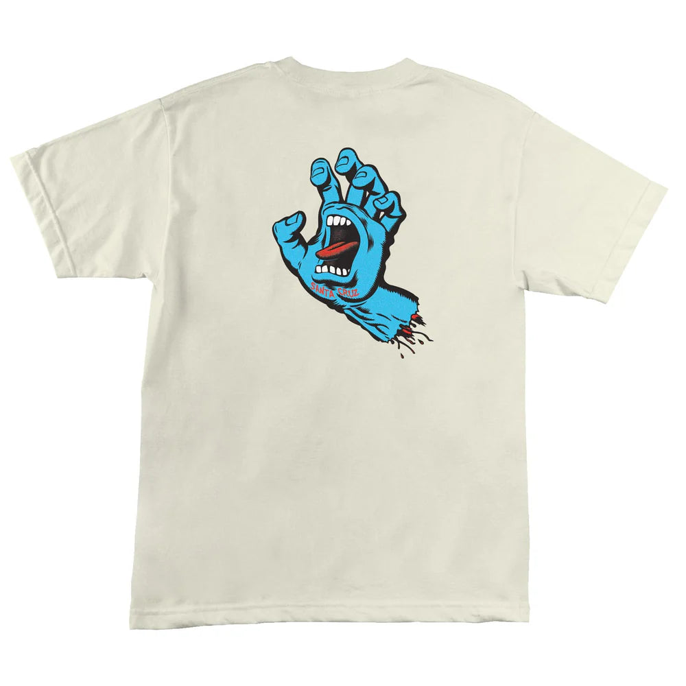 Santa Cruz Screaming Hand Men's T-Shirt Cream