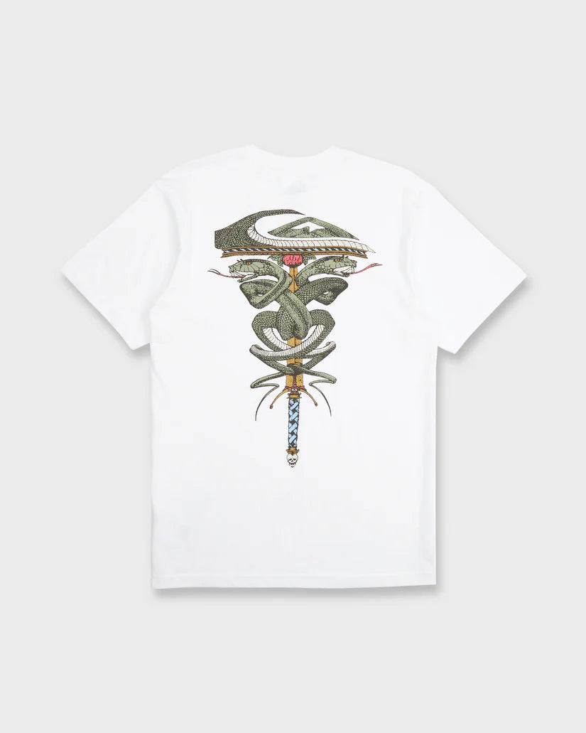 Quiksilver Serpents Short Sleeve Knit Tee White