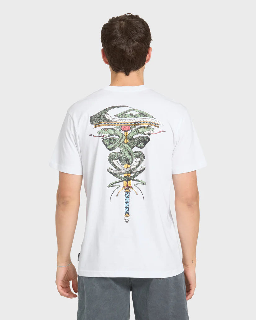 Quiksilver Serpents Short Sleeve Knit Tee White