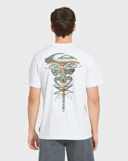 Quiksilver Serpents Short Sleeve Knit Tee White