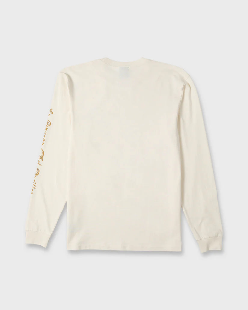 Quiksilver Pacifico Signage Long Sleeve Knit Tee Tofu