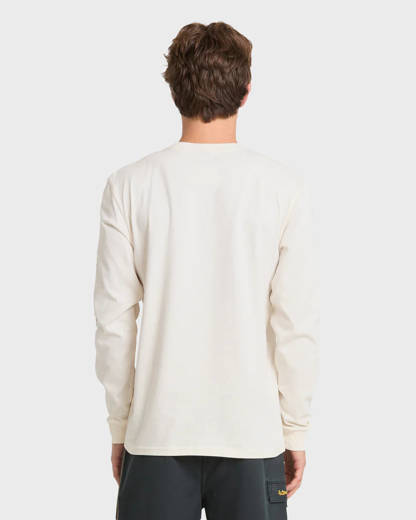 Quiksilver Pacifico Signage Long Sleeve Knit Tee Tofu