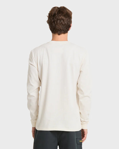 Quiksilver Pacifico Signage Long Sleeve Knit Tee Tofu