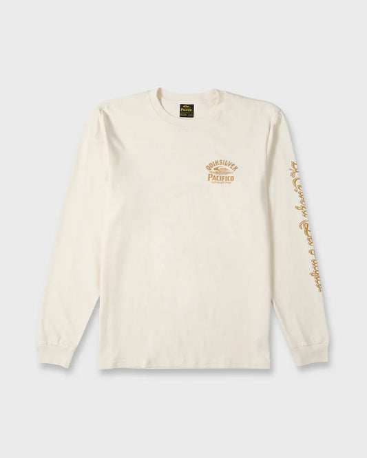 Quiksilver Pacifico Signage Long Sleeve Knit Tee Tofu