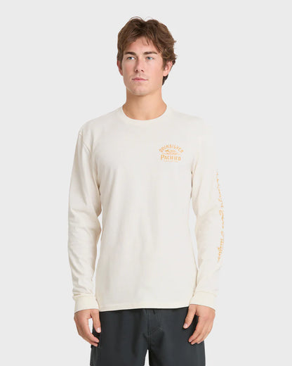 Quiksilver Pacifico Signage Long Sleeve Knit Tee Tofu