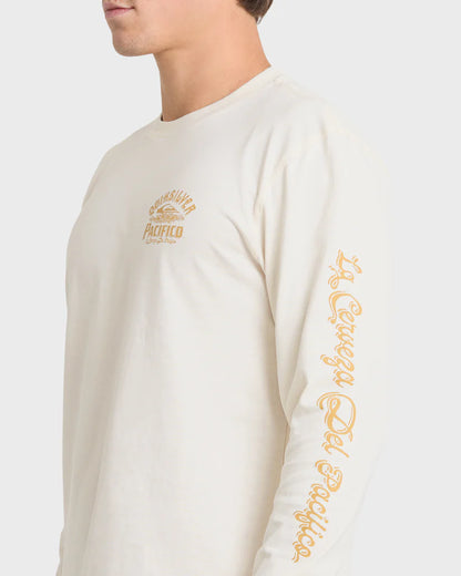 Quiksilver Pacifico Signage Long Sleeve Knit Tee Tofu