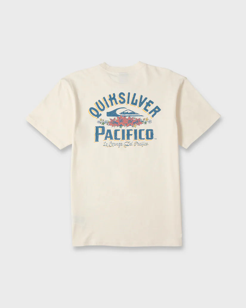 Quiksilver Pacifico Signage Short Sleeve Knit Tee Tofu