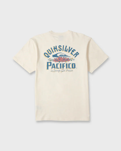 Quiksilver Pacifico Signage Short Sleeve Knit Tee Tofu