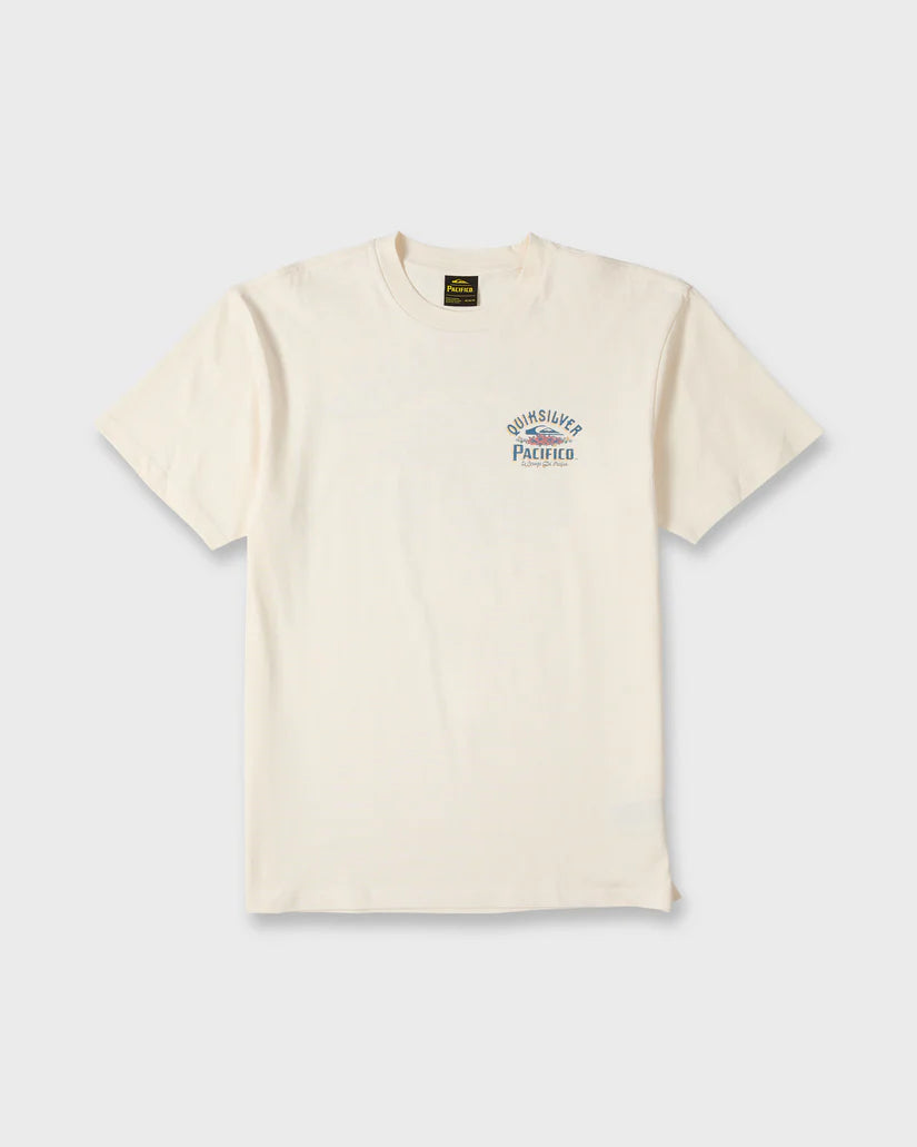 Quiksilver Pacifico Signage Short Sleeve Knit Tee Tofu