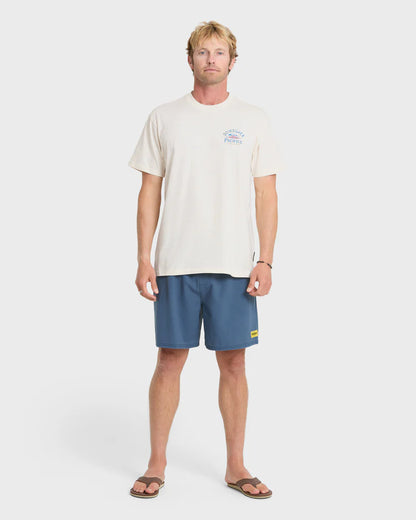 Quiksilver Pacifico Signage Short Sleeve Knit Tee Tofu