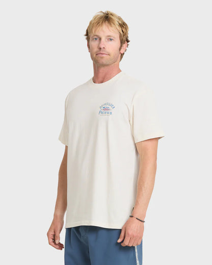 Quiksilver Pacifico Signage Short Sleeve Knit Tee Tofu