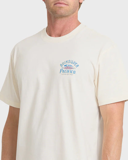 Quiksilver Pacifico Signage Short Sleeve Knit Tee Tofu