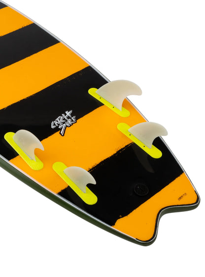 Catch Surf Skipper (Quad)  6'6" Military Green/Stripes