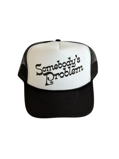Local Beach Somebody's Problem Hat Black/White