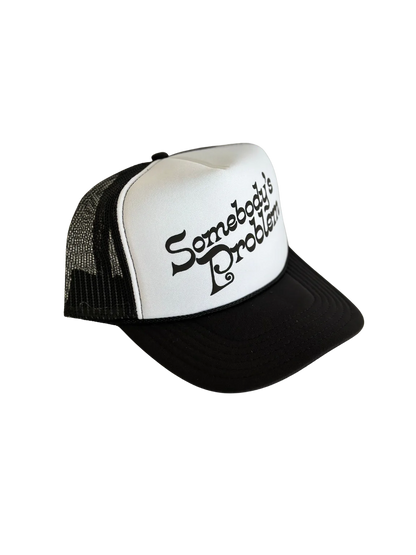 Local Beach Somebody's Problem Hat Black/White
