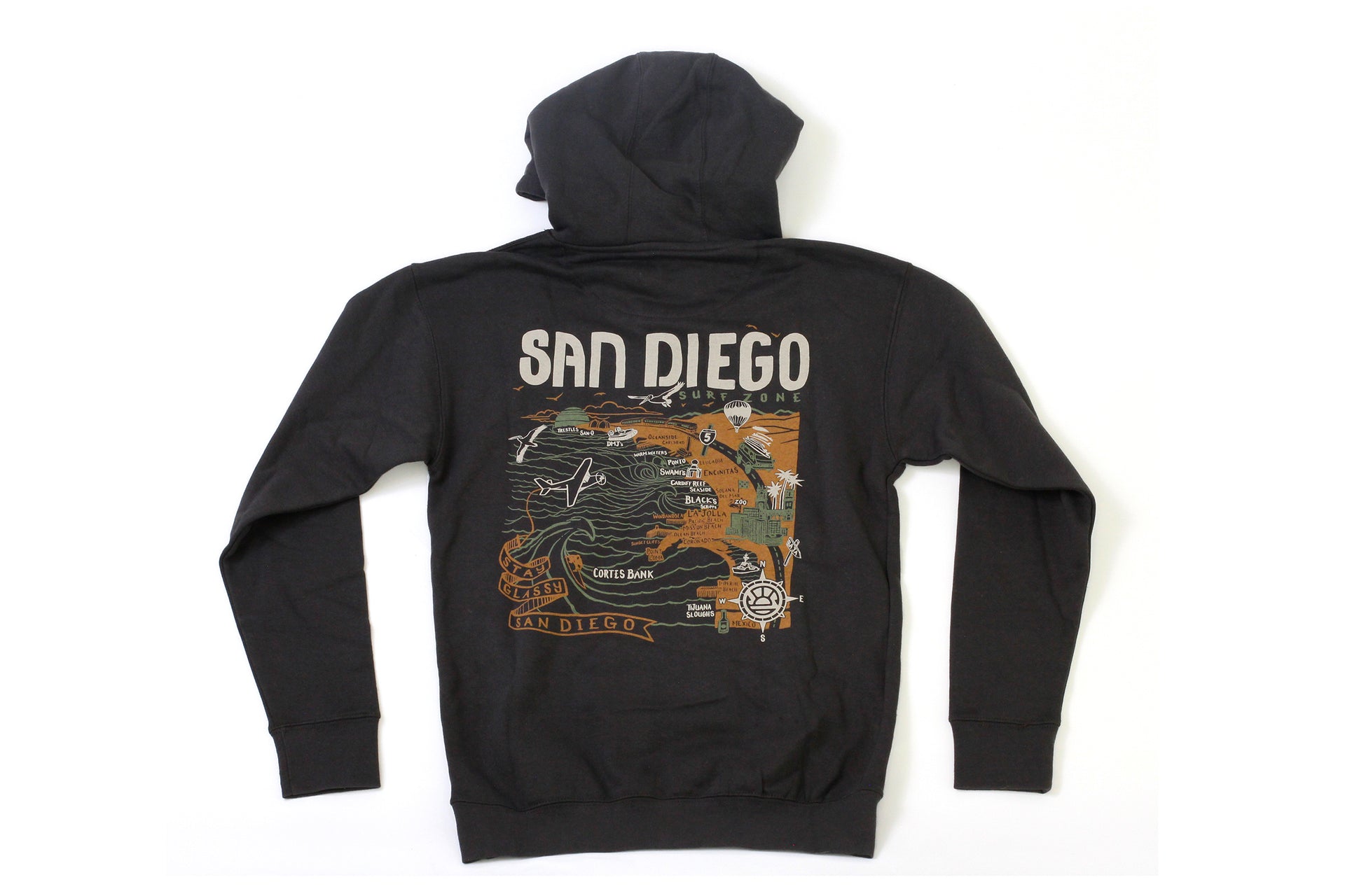 South Coast Unisex SD Map Hoodie – South Coast Surf Shops Online
