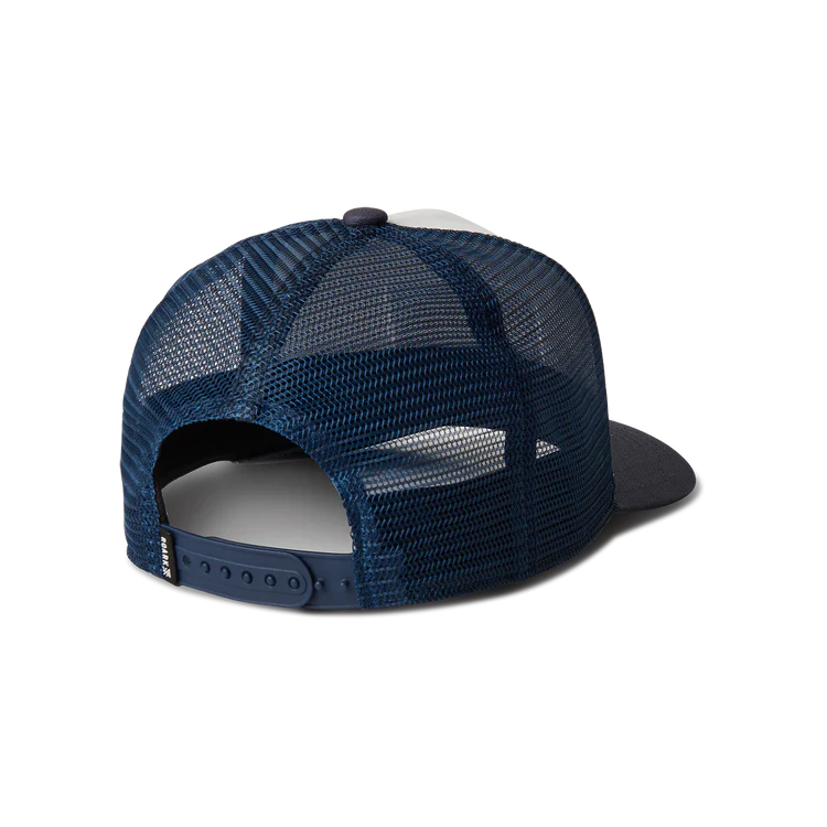 Roark Station Trucker Hat White/Navy