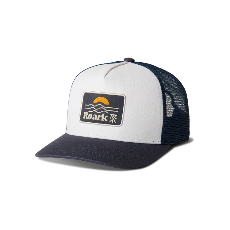 Roark Station Trucker Hat White/Navy