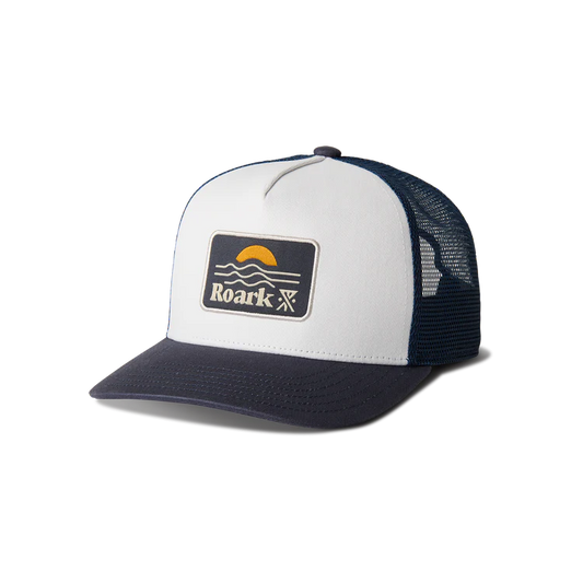 Roark Station Trucker Hat White/Navy