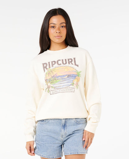 Rip Curl Women's Sunset Relaxed Crew Bone