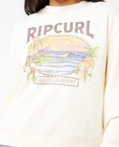 Rip Curl Women's Sunset Relaxed Crew Bone
