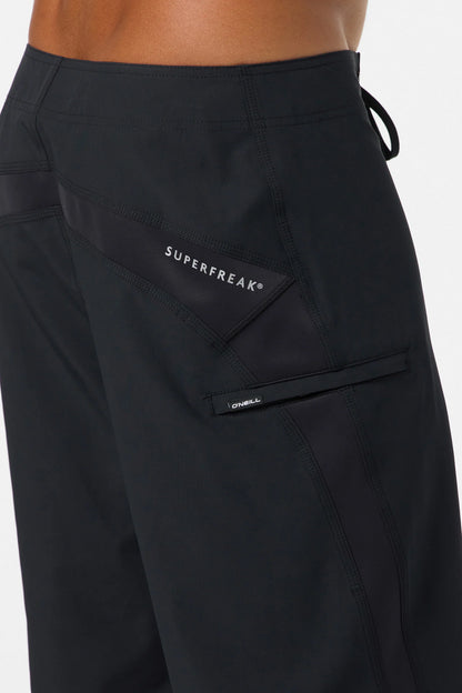 O'Neill Mens Superfreak Solid 21" Boardshorts Black