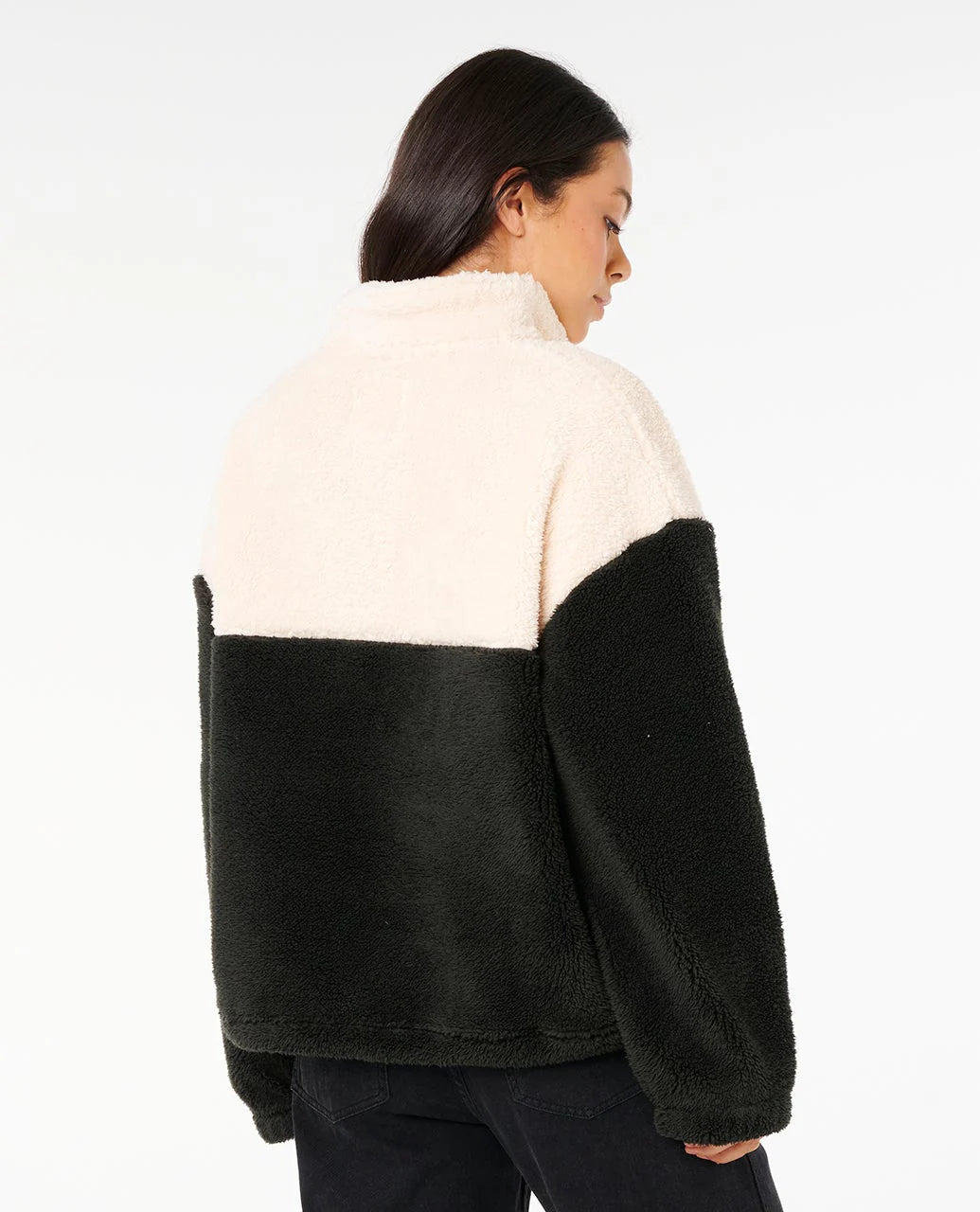 Rip Curl Women's Surf Revival Polar Fleece Black/Off White