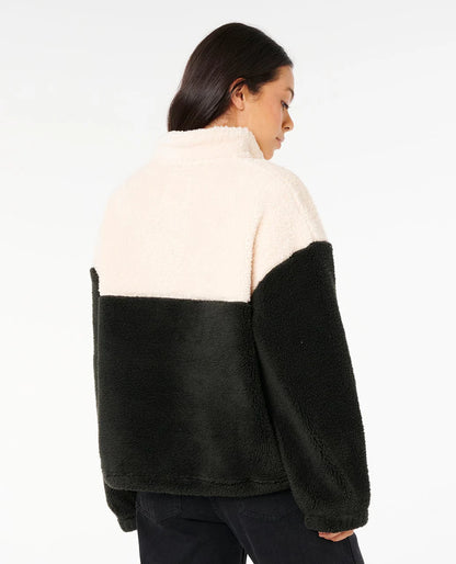 Rip Curl Women's Surf Revival Polar Fleece Black/Off White