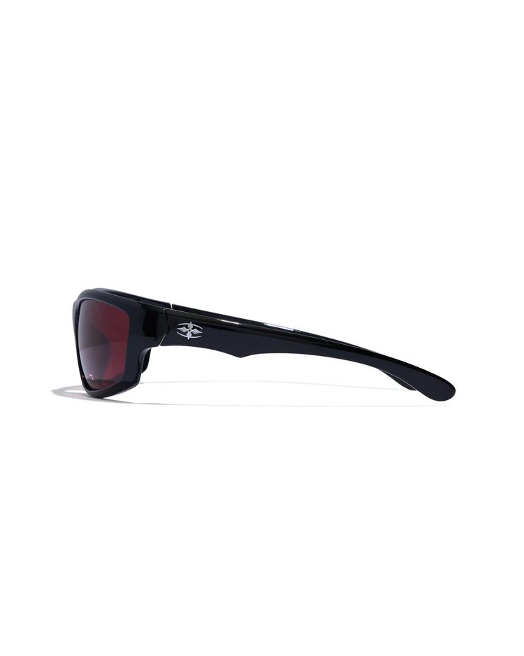 Ritual Vision Teenage Zero Polished Black / Rust Polarized Sunglasses