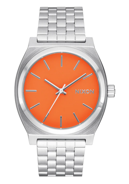 Nixon Time Teller Silver / Mandarin