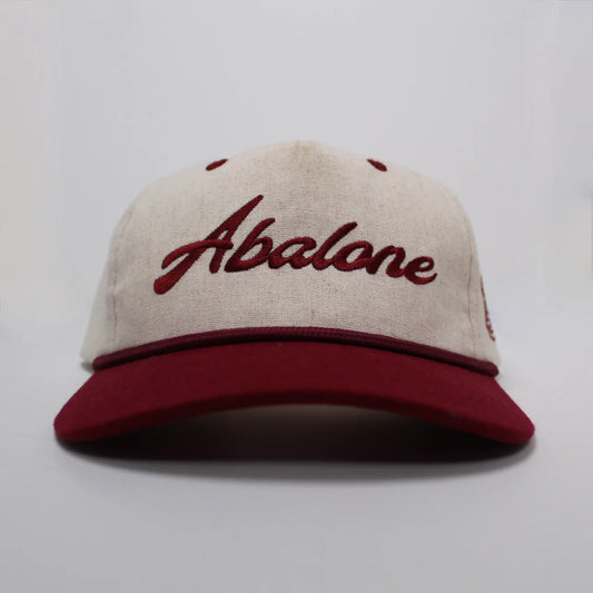 Abalone Two Tone Hat Cherry Red