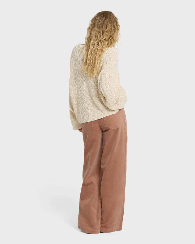 Billabong Women's Uncut Cord Pants Sugar Almond