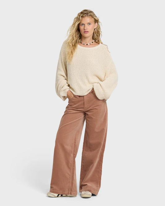Billabong Women's Uncut Cord Pants Sugar Almond