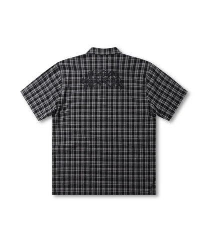 Former Vivian Praise Check Short Sleeve Shirt Black