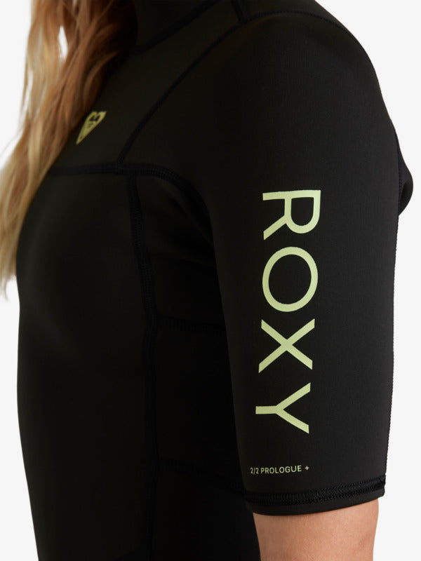 Roxy Women's 2/2mm Prologue+ Short Sleeve Back Zip Springsuit Black