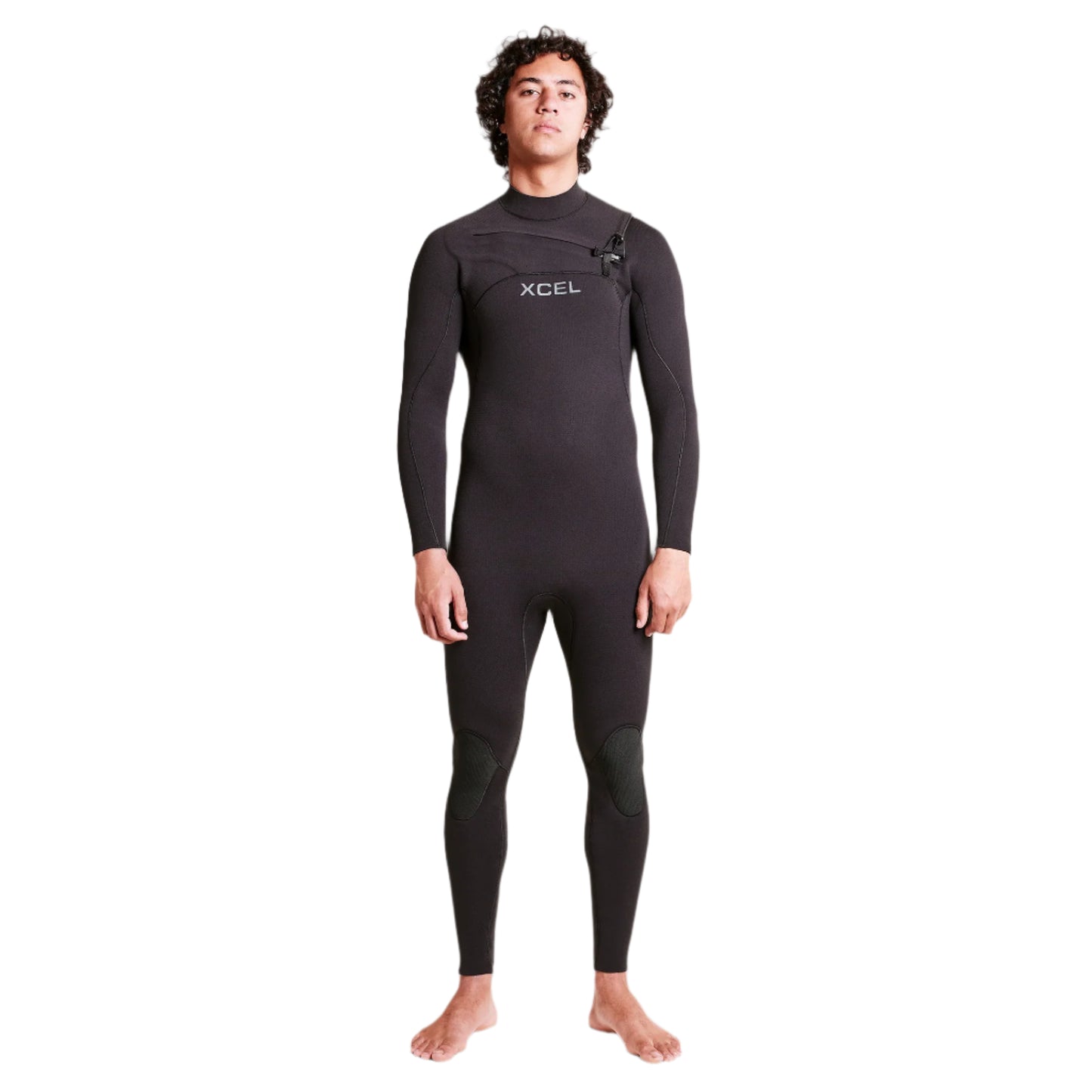 Xcel Men's Comp+ 4/3MM Chest Zip Full Wetsuit Black