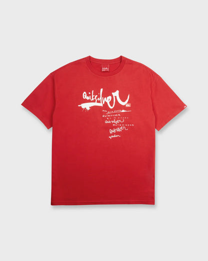 Quiksilver Men's Young Guns Impaired Short Sleeve Tee Salsa