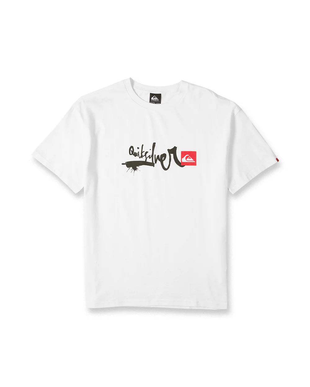 Quiksilver Men's Young Guns Script Short Sleeve Tee White