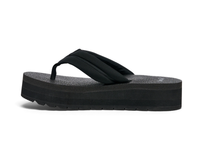 Sanuk Women's Yoga Puff-N-Stuff Sandals Black