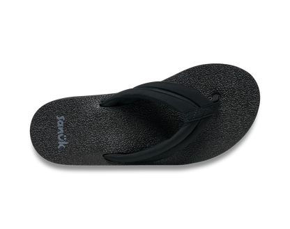 Sanuk Women's Yoga Puff-N-Stuff Sandals Black