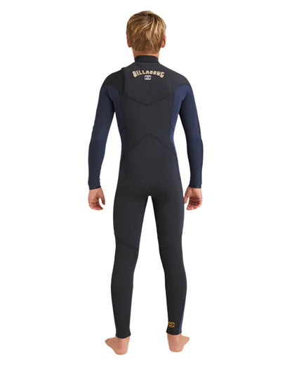Billabong Boys 3/2 Absolute Chest Zip Wetsuit Dark Navy