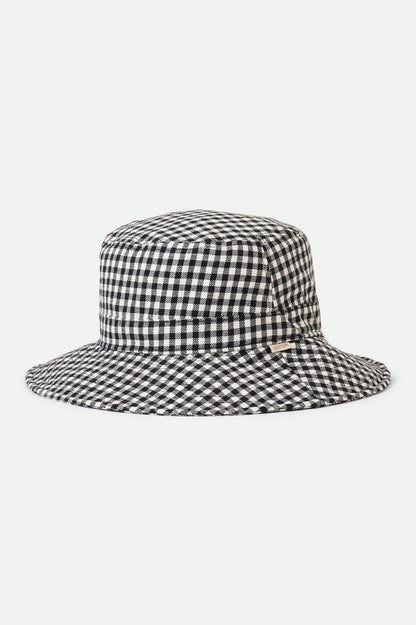 Petra Packable Bucket Hat - Black Gingham
