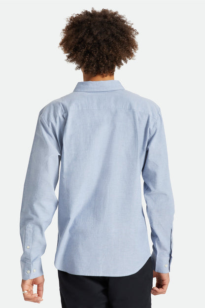 Charter Oxford L/S Woven Shirt - Light Blue Chambray