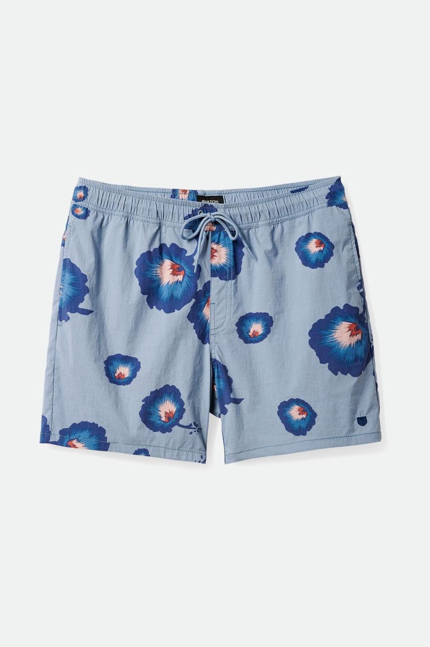 Voyage Hybrid Short 5” - Dusty Blue/Pacific Blue/Coral Pink