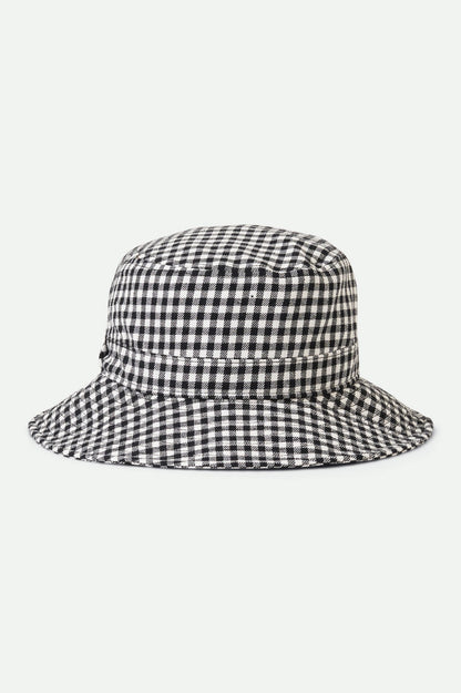 Petra Packable Bucket Hat - Black Gingham