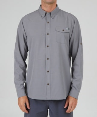 Salty Crew Skipper Perforated button up