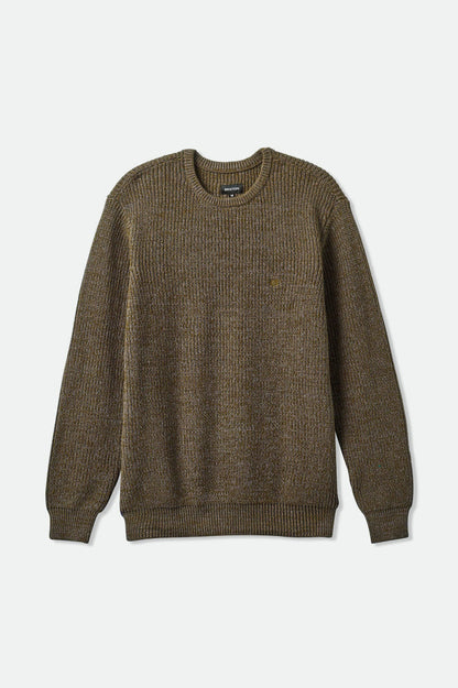 Landmark Crew Sweater - Heather Brown
