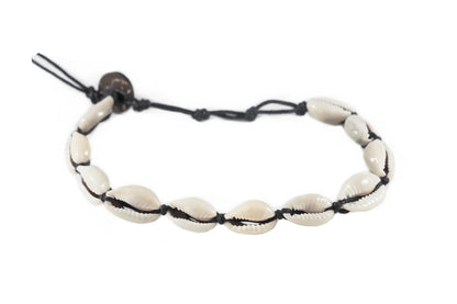 Black Cowry Shell Anklet